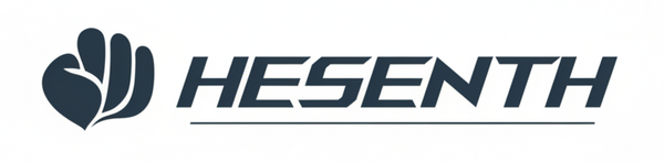 Hesenth logo tmavě modré